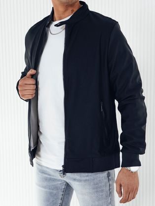 Trendy tmavě modrá bomber bunda V1 JANP-0153