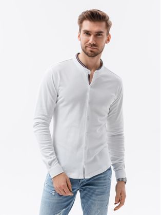 Zajímavá bílá košile K542
