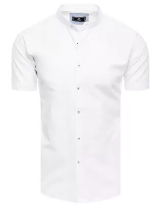 Senzační bílá pánská košile s krátkým rukávem