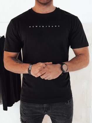 Trendové černé tričko S1390