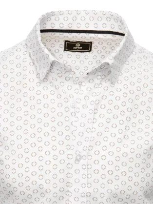 Ležérní béžová košile s kapsou V1 SHOS-0153