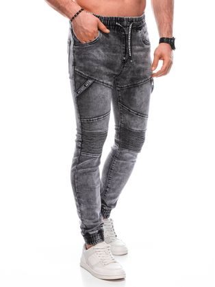 Trendy šedé jogger kalhoty P1465