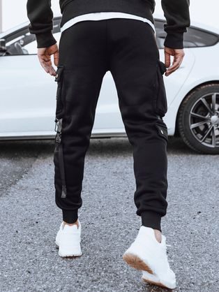 Trendy kapsáčové černé jogger kalhoty