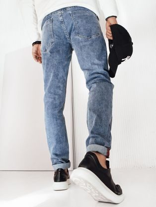 Pohodlné granátové pánské džíny