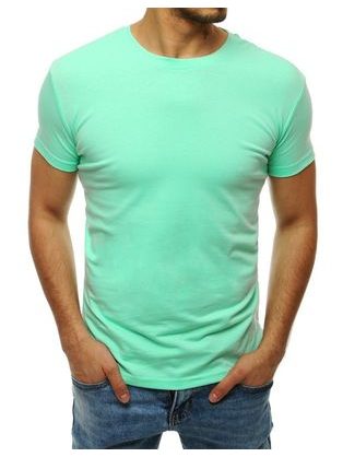Jednoduché tričko v mátové barvě