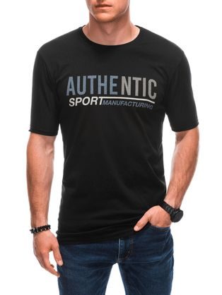 Autentické černé tričko s nápisem S1869