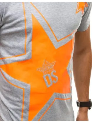 Jednoduché tričko v hořčicovém provedení S1370