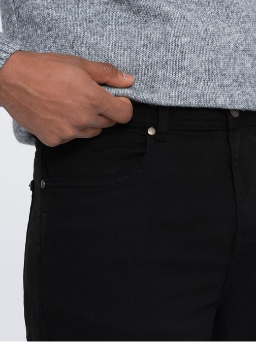 Jedinečné černé pánské kalhoty V1 PACP-0151
