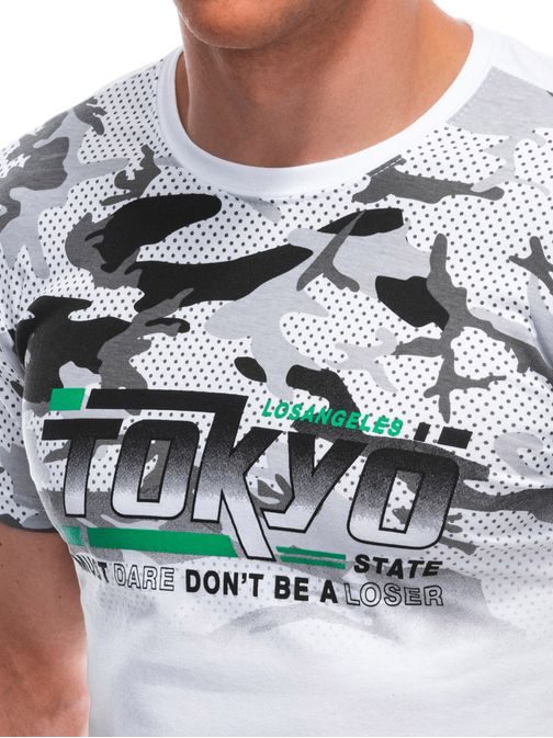 Bílé tričko s nápisem Tokyo S1925