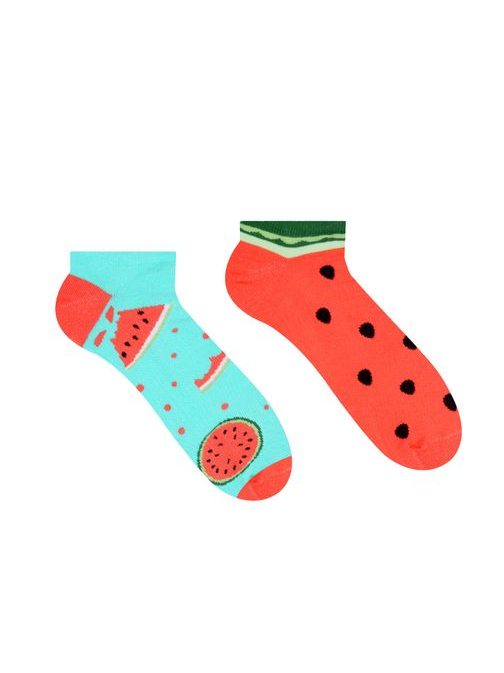 Veselé kotníkové ponožky s letním nádechem Meloun