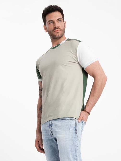 Atraktivní zelené tričko V5 TSCT-0176