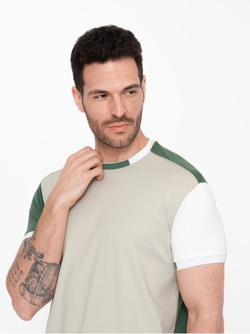 Atraktivní zelené tričko V5 TSCT-0176