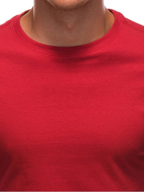 Červené bavlněné tričko EM-0103