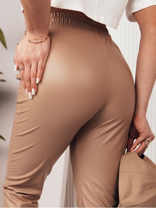 Dámské voskované béžové kalhoty Brial