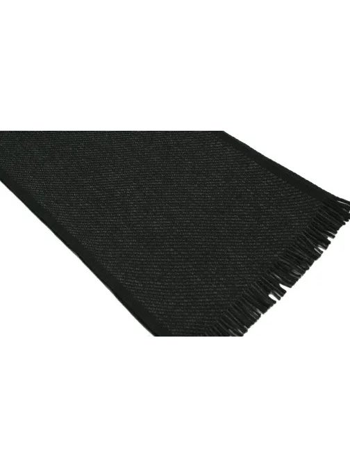Jedinečný černo-šedý pánský šál