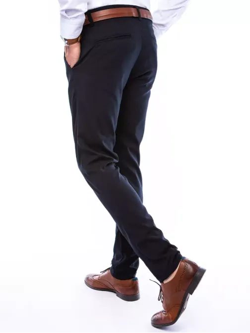 Klasické granátové bavlněné chinos kalhoty