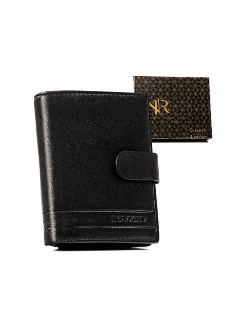 Černá elegantní peněženka Rovicky s přezkou