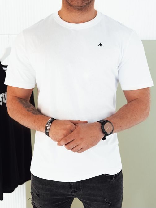 Trendy bílé pánské tričko