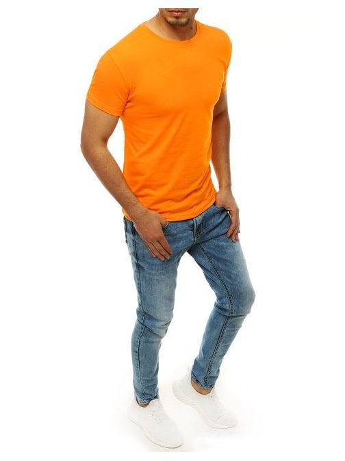Jedinečné oranžové pánské tričko