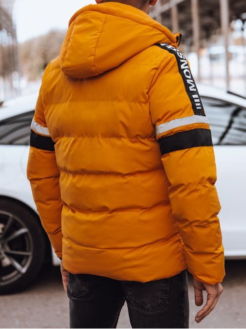 Trendy žlutá pánská bunda na zimu