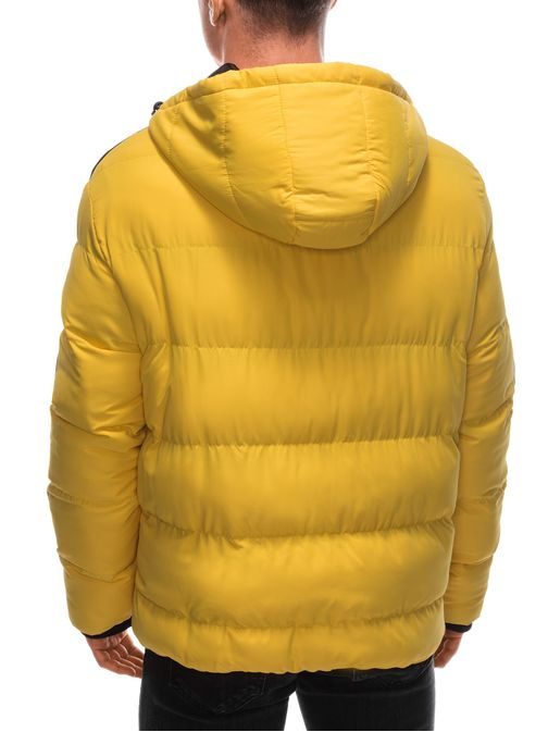 Prošívaná žlutá zimní bunda V7 EM-JAHP-0101