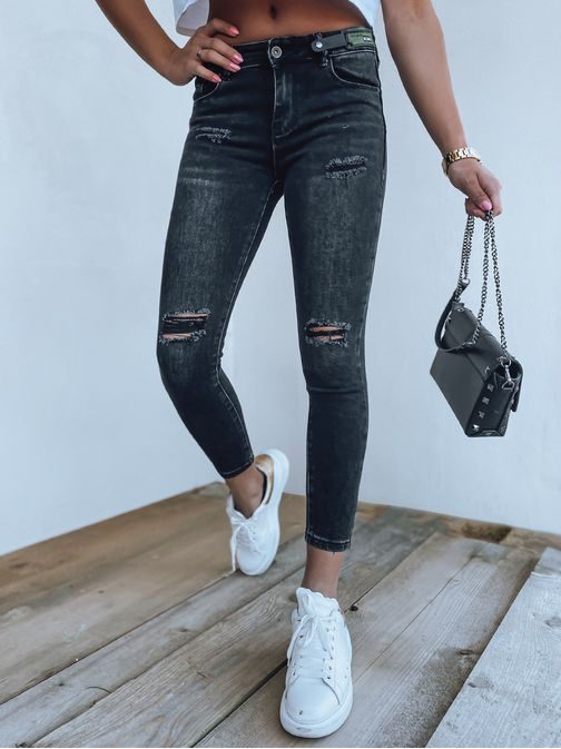 Černé dámské módní džíny Odetta