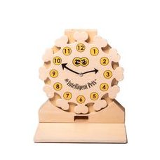 Dřevěný hlavolam Clock