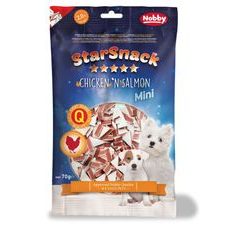 Nobby StarSnack Mini Soft měkké pamlsky kuře+losos 70g