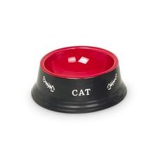 Nobby Cat keramická miska 14 x 4,8 cm černá