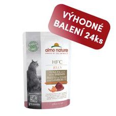 Almo Nature HFC Jelly - Tuňák a krevety v želé 55g výhodné balení 24ks