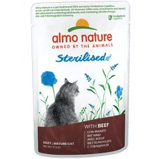 Almo Nature Holistic Sterilised s hovězím 70g výhodné balení 30ks