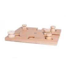 Dřevěný hlavolam Playground - Modul 3B (pouze deska bez kloboučků a válečků)