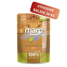 Marp Holistic Plus kapsička pro kočky - Kuře s tuňákem v želé 24x55g