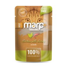 Marp Holistic Plus kapsička pro kočky - Kuře s krevetami ve vývaru 55g