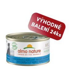 Almo Nature HFC Natural DOG - Tuňák a treska 95g výhodné balení 24ks