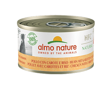 ALMO NATURE HFC DOG - KUŘECÍ S MRKVÍ A RÝŽÍ 95G