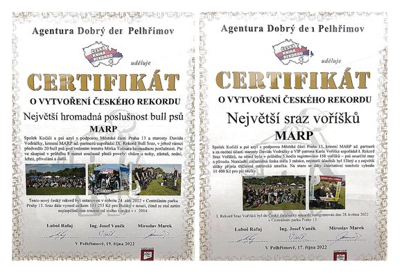 Vytvoření dvou českých rekordů