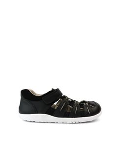 BOBUX SUMMIT Black Charcoal | Dětské barefoot sandály