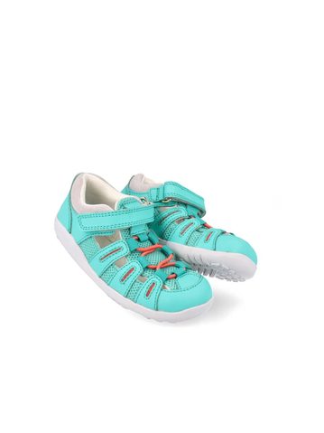 BOBUX SUMMIT Turquoise + Steam | Dětské barefoot sandály