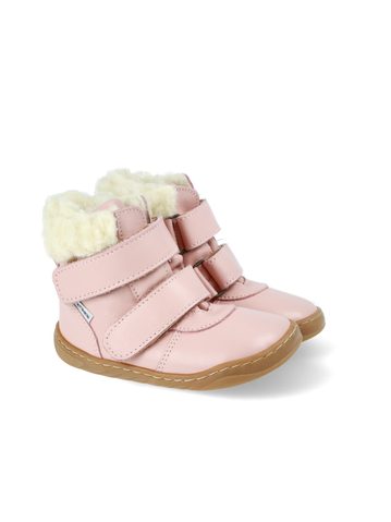 PEGRES ZIMNÍ SKINNY SBF42 Růžová | Dětské zimní zateplené barefoot boty 2