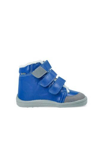 BEDA ZIMNÍ VYŠŠÍ MATT Blue | Dětské zimní zateplené barefoot boty 1