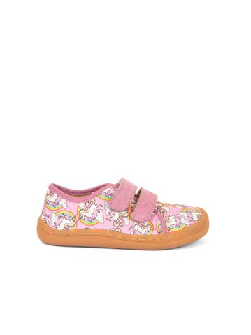 FRODDO SNEAKER CANVAS White/Pink | Dětské barefoot tenisky