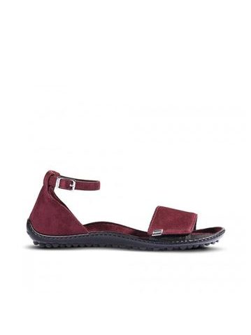 LEGUANO JARA Bordeaux | Dámské barefoot sandály