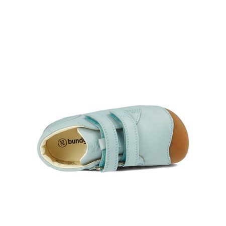 BUNDGAARD PETIT VELCRO Jeans Mint | Dětské celoroční barefoot boty