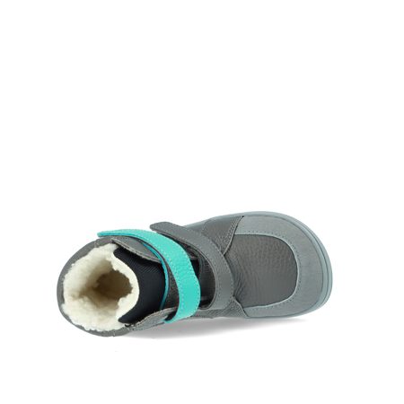 BABY BARE FEBO WINTER Grey Asfaltico | Dětské zimní zateplené barefoot boty 2