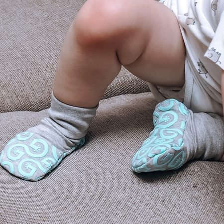 Protiskluzové ponožky zimní GECKOECO Mint