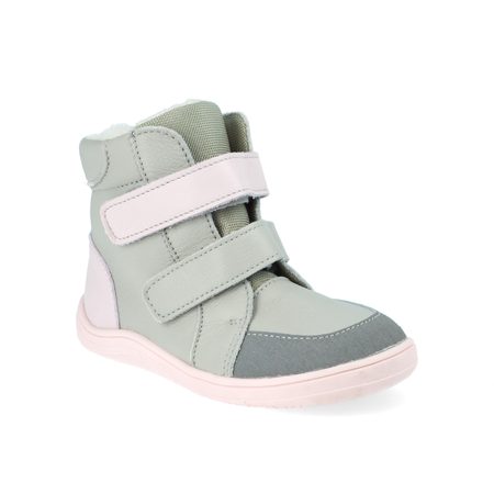 BABY BARE FEBO WINTER Grey Pink Asfaltico | Dětské zimní zateplené barefoot boty 7