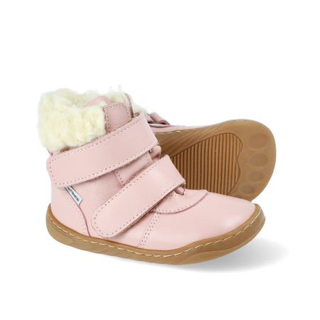 PEGRES ZIMNÍ SKINNY SBF42 Růžová | Dětské zimní zateplené barefoot boty 3