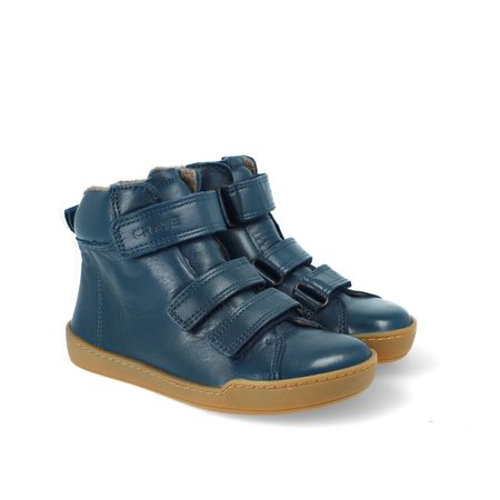 CRAVE SNOWFIELD Dark Blue | Dětské zimní zateplené barefoot boty 2