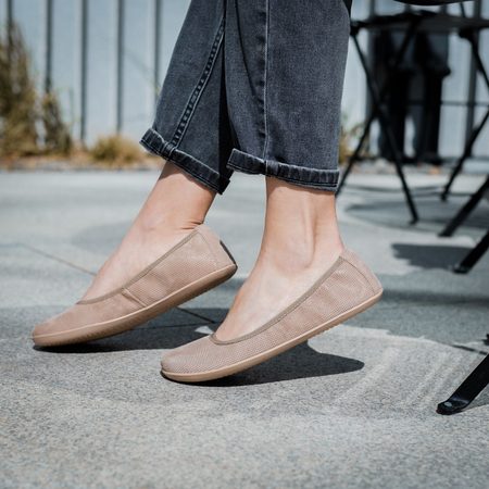 GROUNDIES LILY WOMEN Taupe | Dámské barefoot baleríny